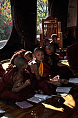 Novice monks, Shwe Yaunghwe Kyaung, Nyaungshwe, Inle Lake, Myanmar.  